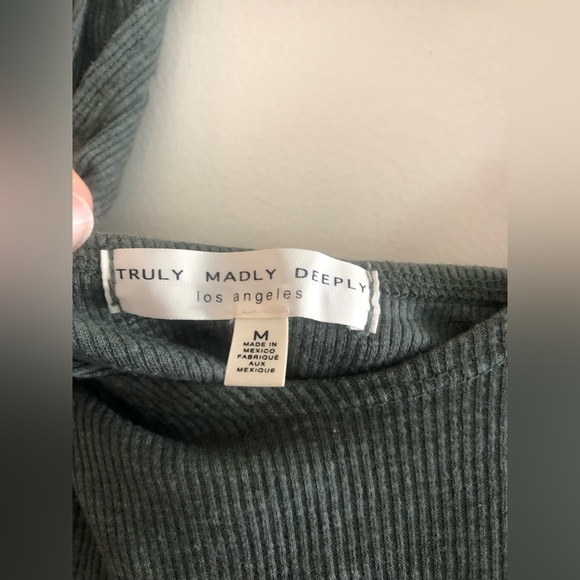 Urban Outfitters ‘Truly Madly Deeply’ green tank top for sale! Great condition. - Picture 3 of 3